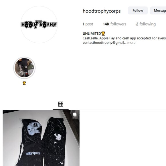 Peysoh MoneySign Suede Hood Trophy Merch Tee - Picture 2 of 2